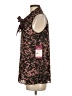 CAbi 100% Polyester Brown Sleeveless Blouse Size S - photo 5