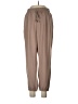 Unbranded 100% Polyester Solid Brown Casual Pants Size L - photo 1