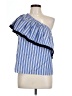Milly Blue Sleeveless Blouse Size L - photo 1