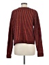 CAbi 100% Cotton Color Block Orange Pullover Sweater Size M - photo 2