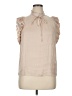 FRAME 100% Polyester Tan Sleeveless Blouse Size XL - photo 1