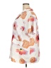 Shein Curve 100% Polyester Floral White Short Sleeve Blouse Size 3X - photo 5