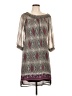 6 Degrees Paisley Gray Casual Dress Size L - photo 1