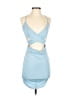 Unbranded Solid Blue Cocktail Dress Size S - photo 1