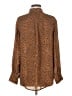 Current/Elliott 100% Polyester Animal Print Brown Long Sleeve Blouse Size Med (2) - photo 2