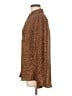 Current/Elliott 100% Polyester Animal Print Brown Long Sleeve Blouse Size Med (2) - photo 5