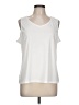 Saxon 100% Polyester White Sleeveless Blouse Size L - photo 1