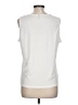 Saxon 100% Polyester White Sleeveless Blouse Size L - photo 2