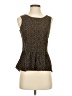 MM Couture 100% Polyester Brown Sleeveless Top Size XS - photo 1