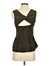 MM Couture 100% Polyester Brown Sleeveless Top Size XS - photo 2