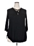 Celeste Black 3/4 Sleeve Top Size 2X - photo 1
