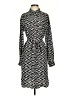 Gold Hawk Chevron-herringbone Black Casual Dress Size S - photo 1