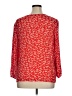 19 Cooper 100% Rayon Red 3/4 Sleeve Blouse Size XL - photo 2