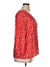 19 Cooper 100% Rayon Red 3/4 Sleeve Blouse Size XL - photo 4