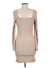 J for Justify Solid Tan Cocktail Dress Size M - photo 2