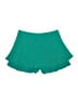 Zara 100% Polyester Solid Green Teal Casual Skirt Size L - photo 2