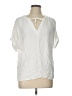 Bobi 100% Rayon White Short Sleeve Blouse Size L - photo 1