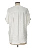 Bobi 100% Rayon White Short Sleeve Blouse Size L - photo 2