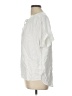 Bobi 100% Rayon White Short Sleeve Blouse Size L - photo 5