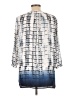 Willi Smith 100% Polyester Blue 3/4 Sleeve Blouse Size L - photo 2