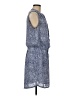 Groupe Corwik 100% Polyester Paisley Blue Casual Dress Size 8 (estimated) - photo 4