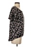 BCBGeneration 100% Polyester Floral Black Short Sleeve Blouse Size S - photo 4