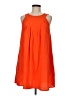 Shein Solid Orange Casual Dress Size 6 - photo 1