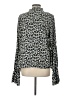Unbranded Animal Print Gray Long Sleeve Blouse Size L - photo 2