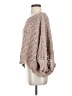 Moon & Madison 100% Polyester Tan Poncho Size XS - photo 5