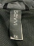 SAVVI Solid Black Windbreaker Size 2X - photo 6