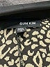 Sun Kim Animal Print Gray Blazer Size S - photo 6