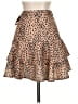 Princess Polly 100% Polyester Animal Print Tan Casual Skirt Size 2 - photo 2