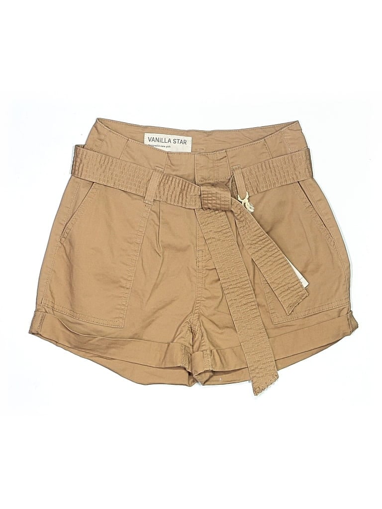 Vanilla Star Khaki Shorts In Brown