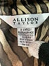 Allison Taylor 100% Polyester Animal Print Brown 3/4 Sleeve Blouse Size XL - photo 7