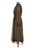 Madewell 100% Polyester Print Brown Casual Dress Size S - photo 5
