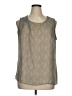Gap 100% Polyester Gray Sleeveless Blouse Size XL - photo 1