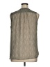 Gap 100% Polyester Gray Sleeveless Blouse Size XL - photo 2