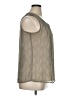 Gap 100% Polyester Gray Sleeveless Blouse Size XL - photo 4
