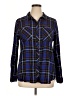 Relativity Plaid Blue Long Sleeve Button-Down Shirt Size XL - photo 1