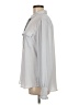 Ann Taylor LOFT 100% Polyester Gray Long Sleeve Blouse Size M - photo 5