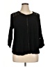 John Paul Richard Black 3/4 Sleeve Blouse Size XL - photo 1