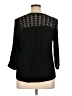John Paul Richard Black 3/4 Sleeve Blouse Size XL - photo 2