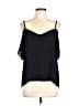About A Girl 100% Polyester Black Sleeveless Blouse Size M - photo 1