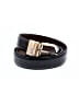 Unbranded Black Leather Belt Size 35 waist - photo 1