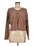 Lulus Brown Long Sleeve Henley Size M - photo 1