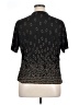 Rafael 100% Polyester Black Short Sleeve Blouse Size XL - photo 2