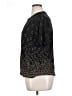 Rafael 100% Polyester Black Short Sleeve Blouse Size XL - photo 5