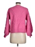 Line & Dot Hearts Pink Pullover Sweater Size M - photo 2
