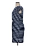 No Comment Stripes Blue Casual Dress Size XL - photo 5