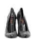 7 For All Mankind Houndstooth Gray Black Heels Size 8 - photo 2